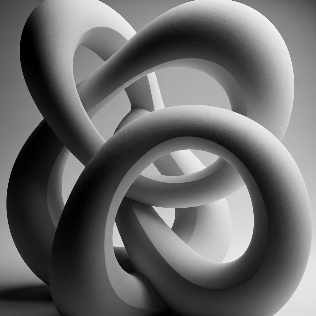 Abstract interlocking forms